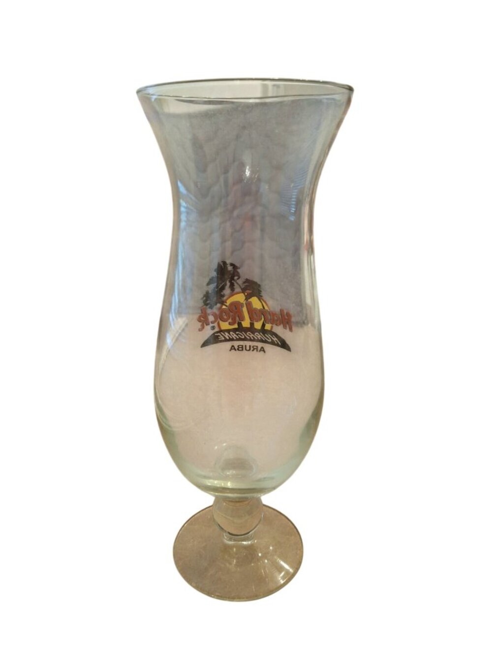 Hard Rock Cafe Aruba Hurricane Glass Tropical Cocktail Souvenir Barware - Picture 2 of 8